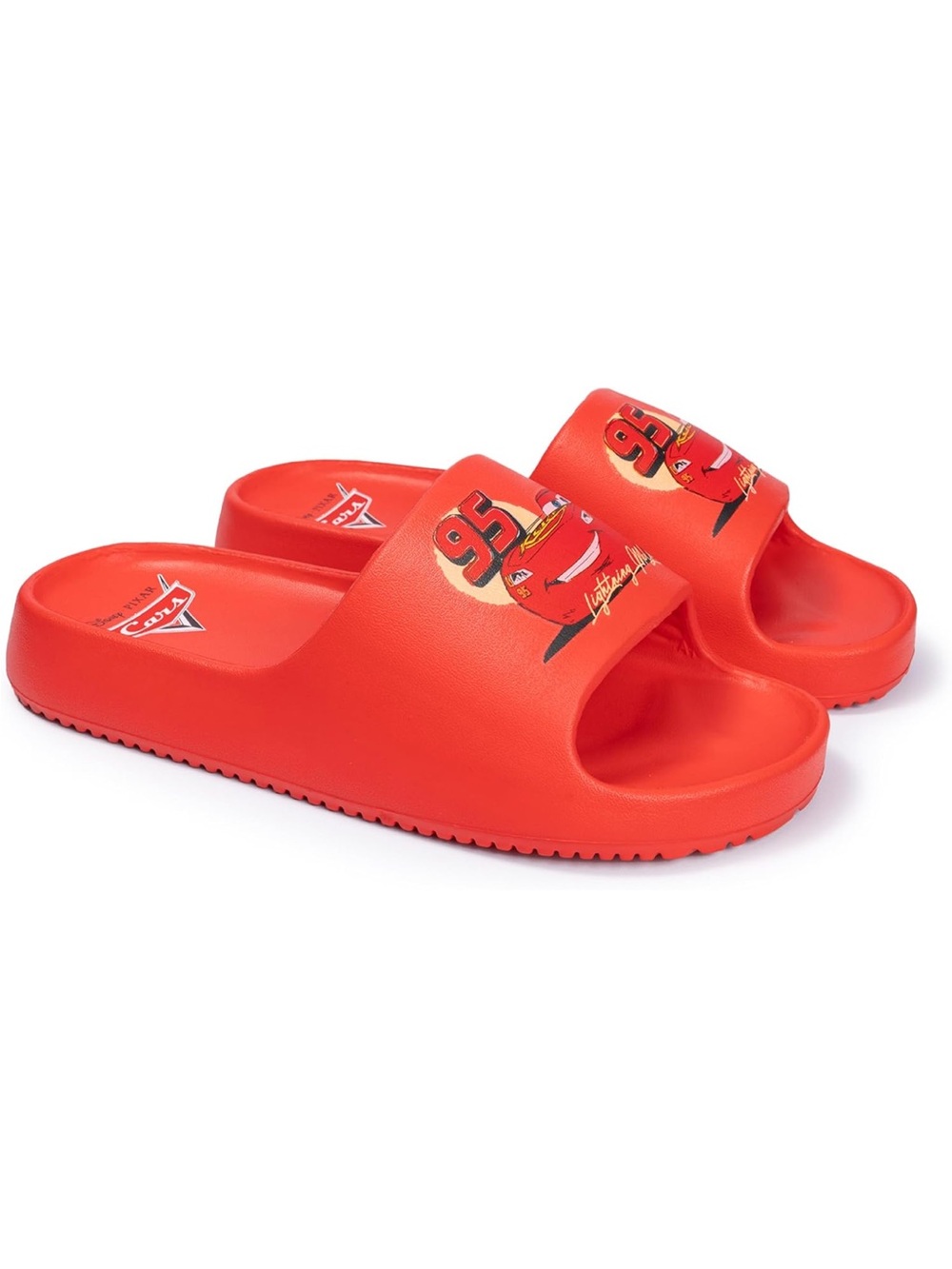 Licensed Kids' Red Lightning McQueen Slide Sandals